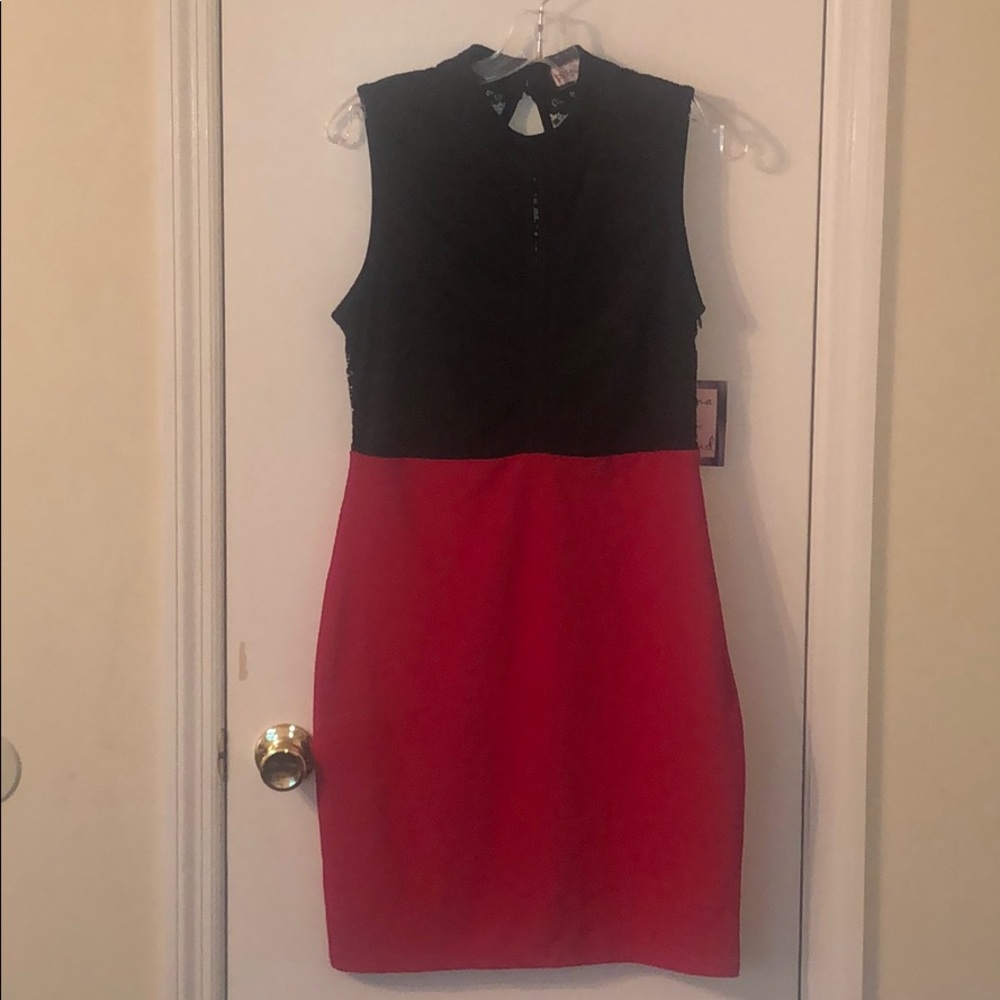Black and Red Party Dress